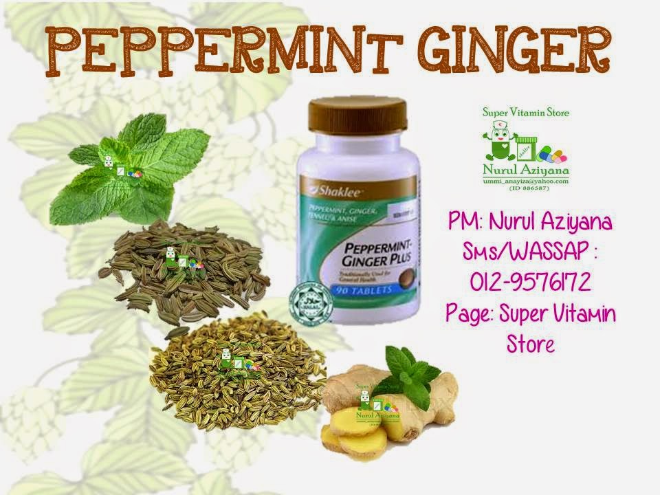 Cara Mudah Buang Angin Dalam Badan dengan Peppermint Ginger Plus