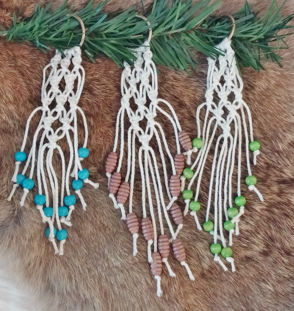 DIY Boho Macrame Ornament Little Vintage Cottage