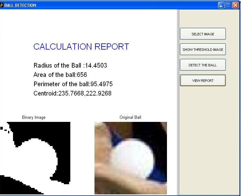 Table Tennis Ball DetectionMATLAB CODE IMAGE PROCESSING