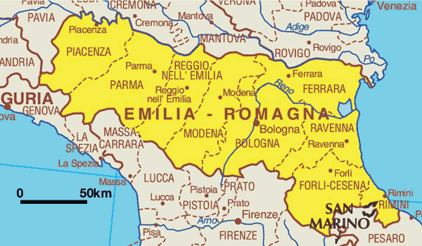 Afbeeldingsresultaat voor San Marino bologna parma map