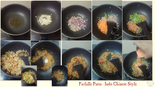 Indo-chinese Farfalle Indian-Pasta