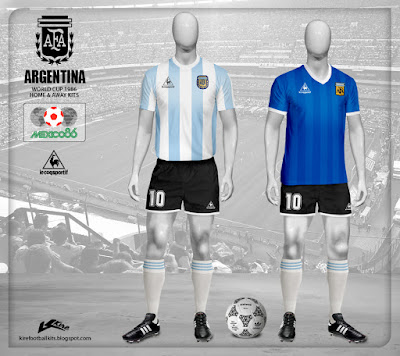 Kire Football Kits: Argentina kits World Cup 1986