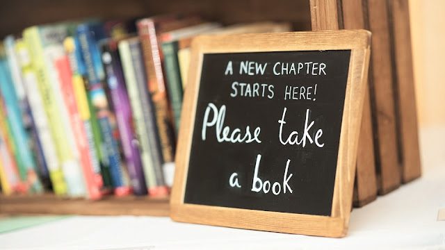A new chapter starts here! Please take a book 