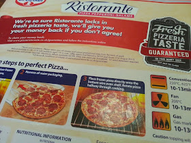Dr Oetker Ristorante Pizza Review box rear