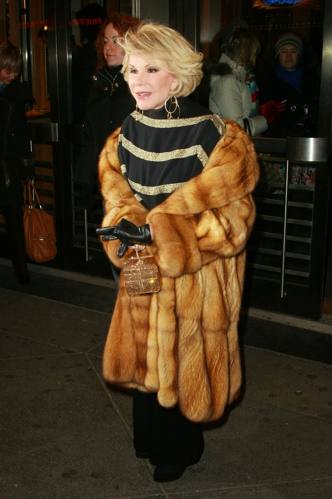 A Tribute to Joan Rivers and a glance at her glammed up fashion