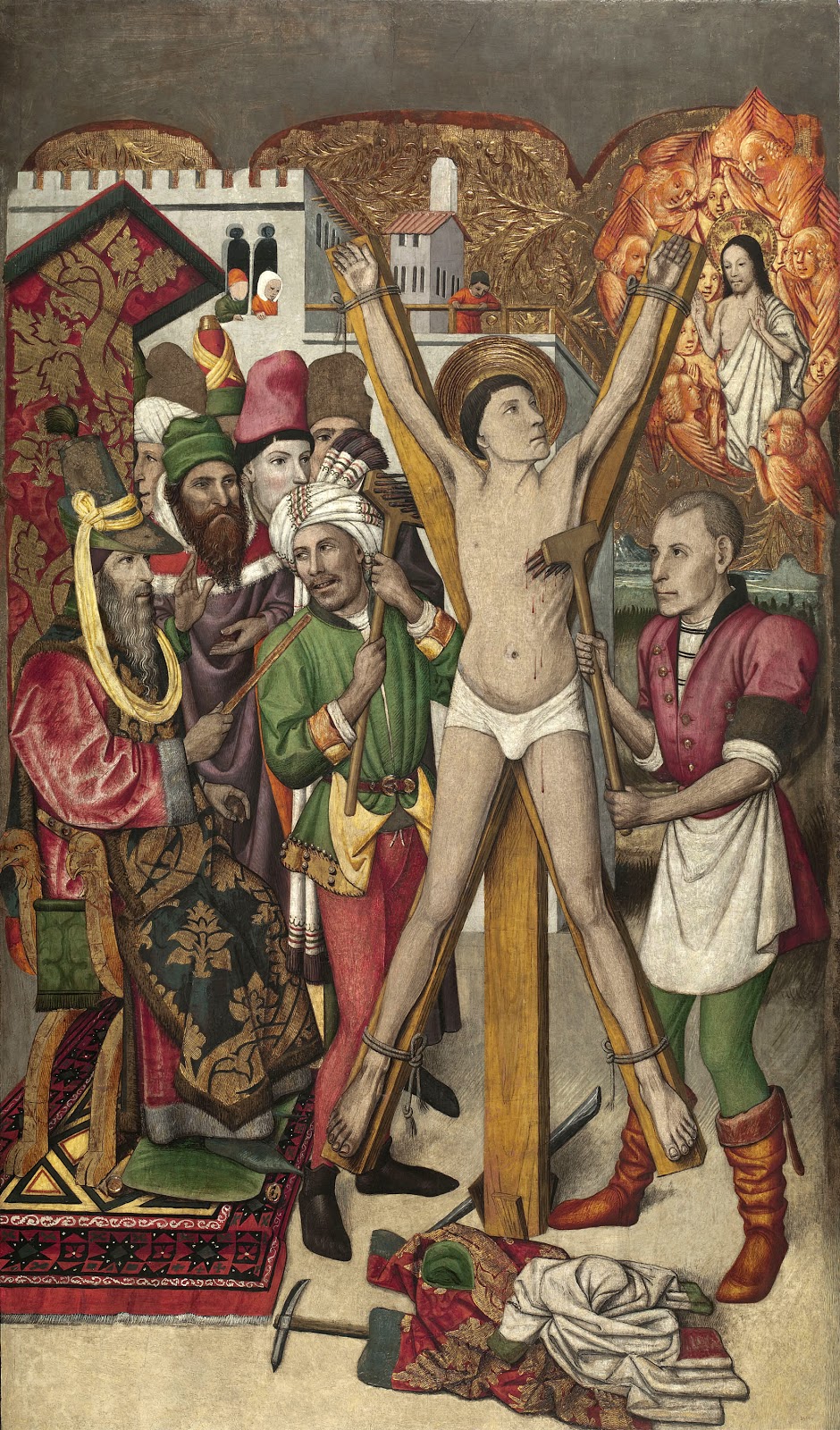 Jaume Huguet saint vincent on the rack Jaume Huguet saint vincent on the rack