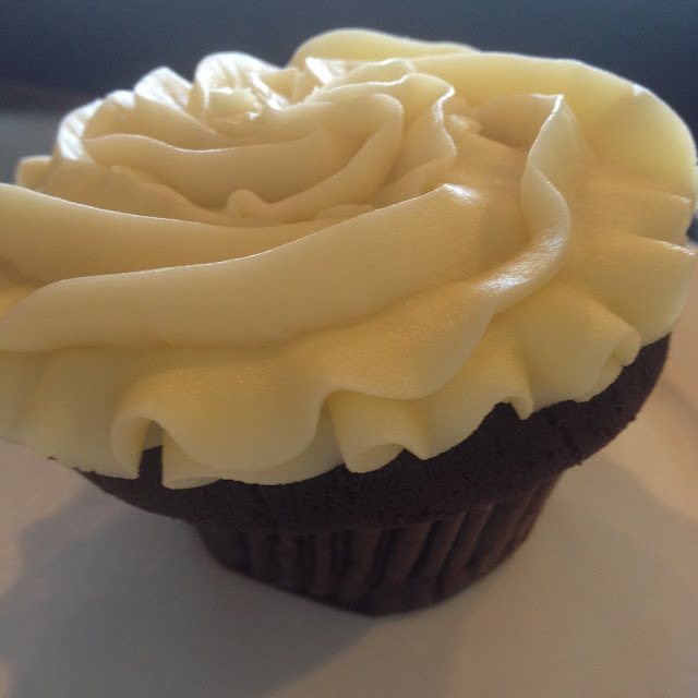 Fudge in Cebu City Chocolate-flavored cupcake at Fudge