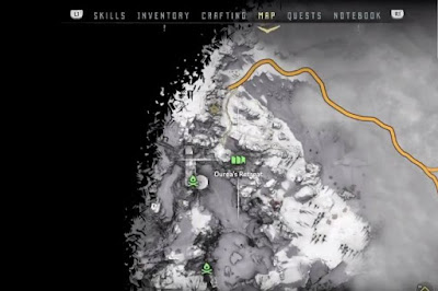 The Frozen Wilds, Horizon Zero Dawn, Animal Figurine 4, Location Map, Ourea's Retreat, Shaman’s Path