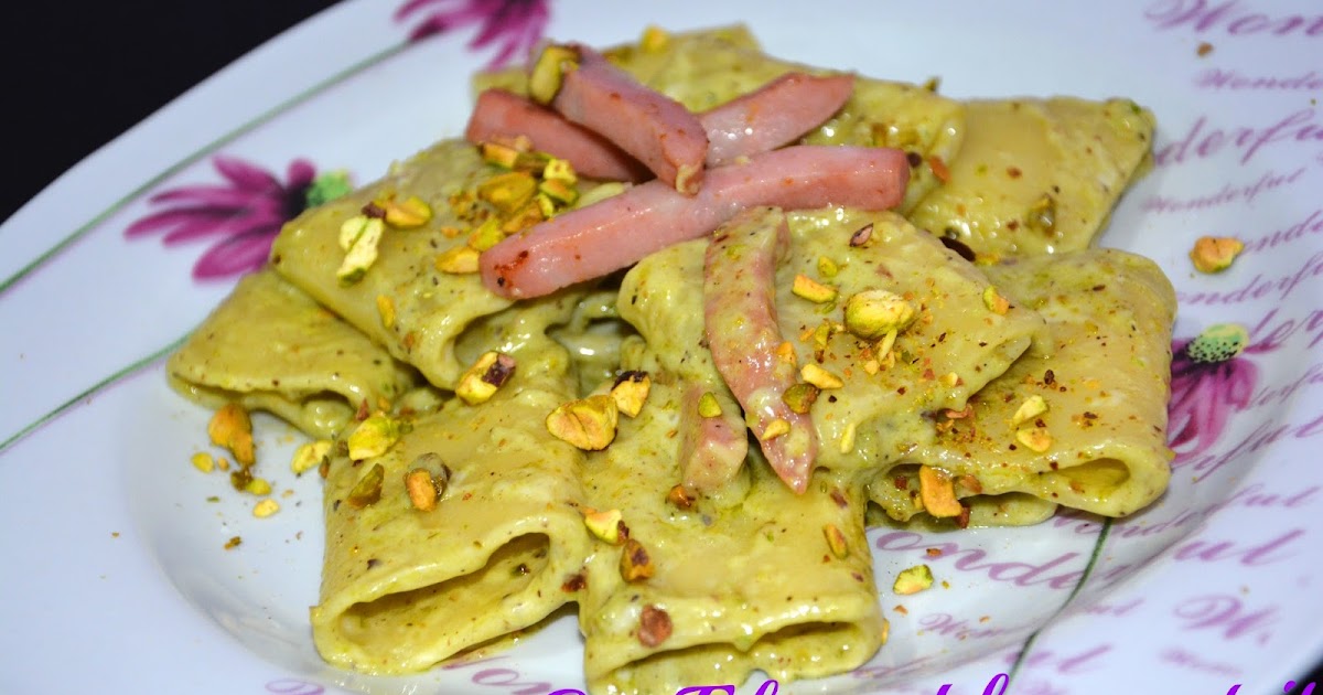 Cucina Con Elena! Paccheri con Crema di Pistacchi e Mortadella