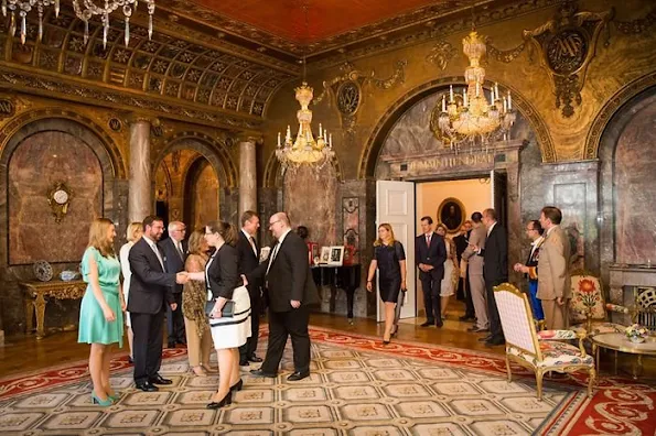 Grand Duke Henri and Grand Duchess Maria Teresa  Hereditary Grand Duke Guillaume and Hereditary Grand Duchess Stéphanie of Luxembourg