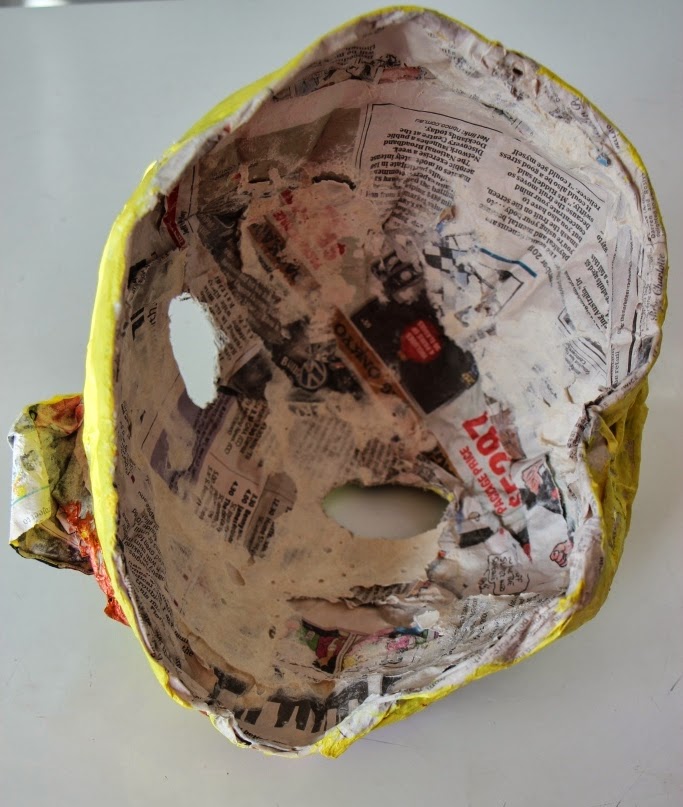 Every Bed of Roses: Paper Mache Masks {Virtual Fridge}