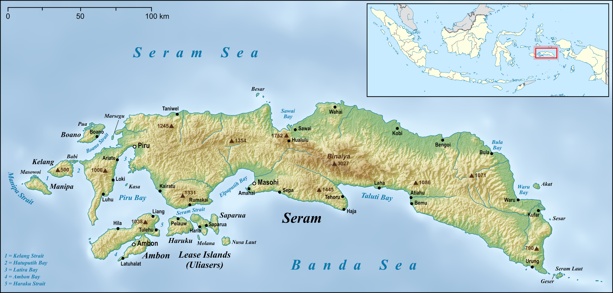 Peta Pulau Seram
