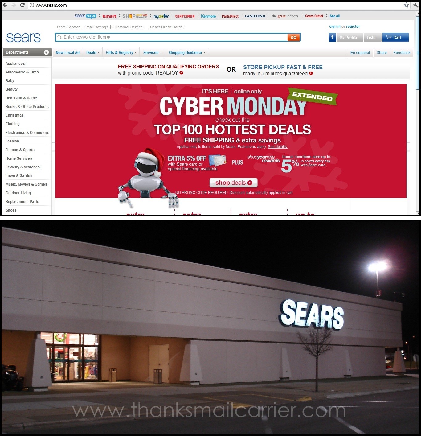 Thanks, Mail Carrier | Taking the Sears Holiday Shopping Challenge