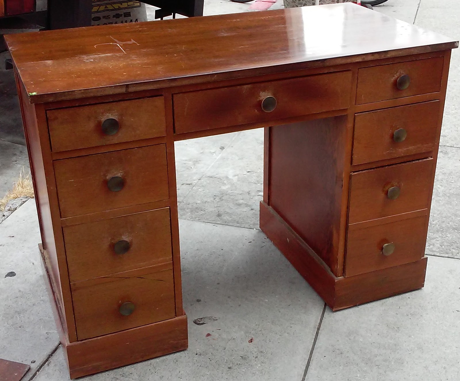 UHURU FURNITURE & COLLECTIBLES SOLD Vintage Student Desk 50