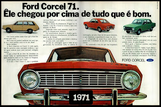 propaganda Ford Corcel - 1970; história anos 70; propaganda década de 70; Brazilian advertising cars in the 70s; reclame anos 70; Oswaldo Hernandez;