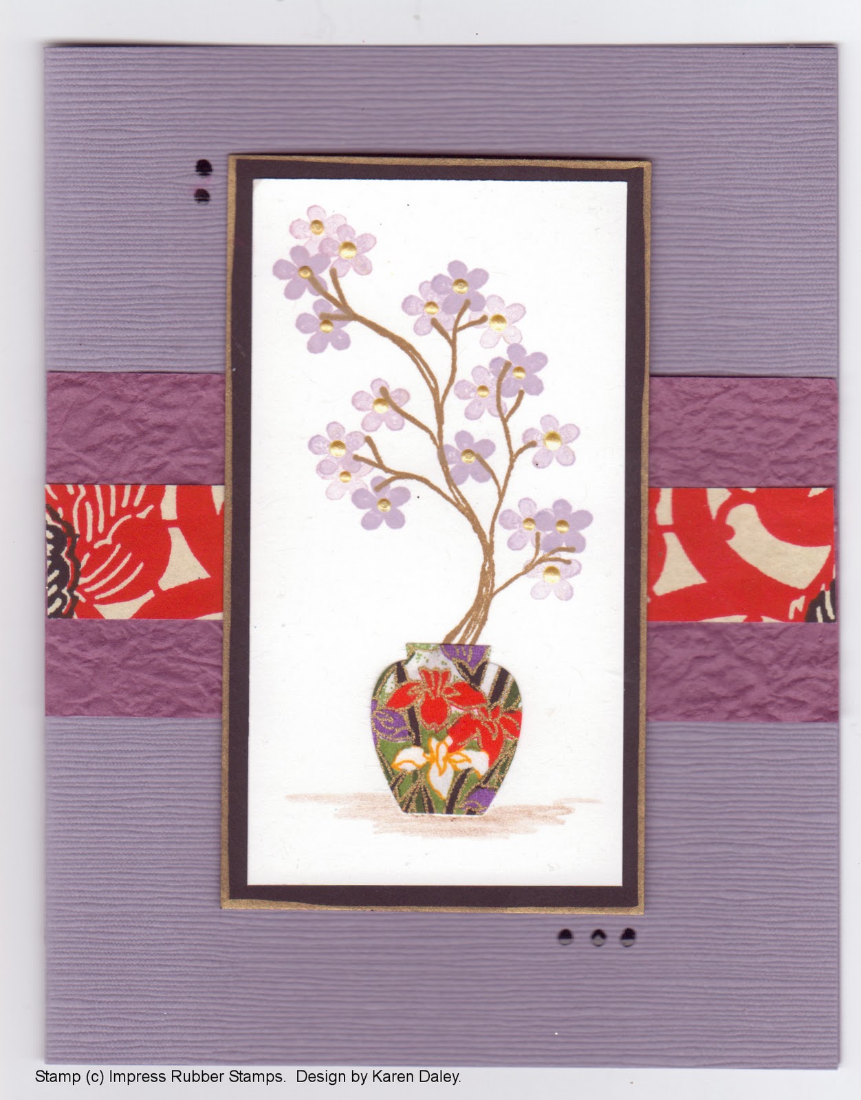 The Daley Stamper Playing with Japanese paper