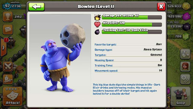 Update Clash Of Clans hadirkan trop baru benama Bowler Update Clash Of Clans hadirkan trop baru benama Bowler