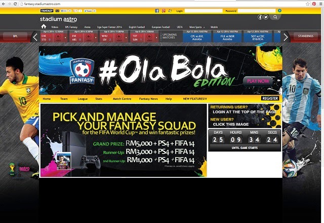 Stadium Astro Fantasy #OlaBola Edition