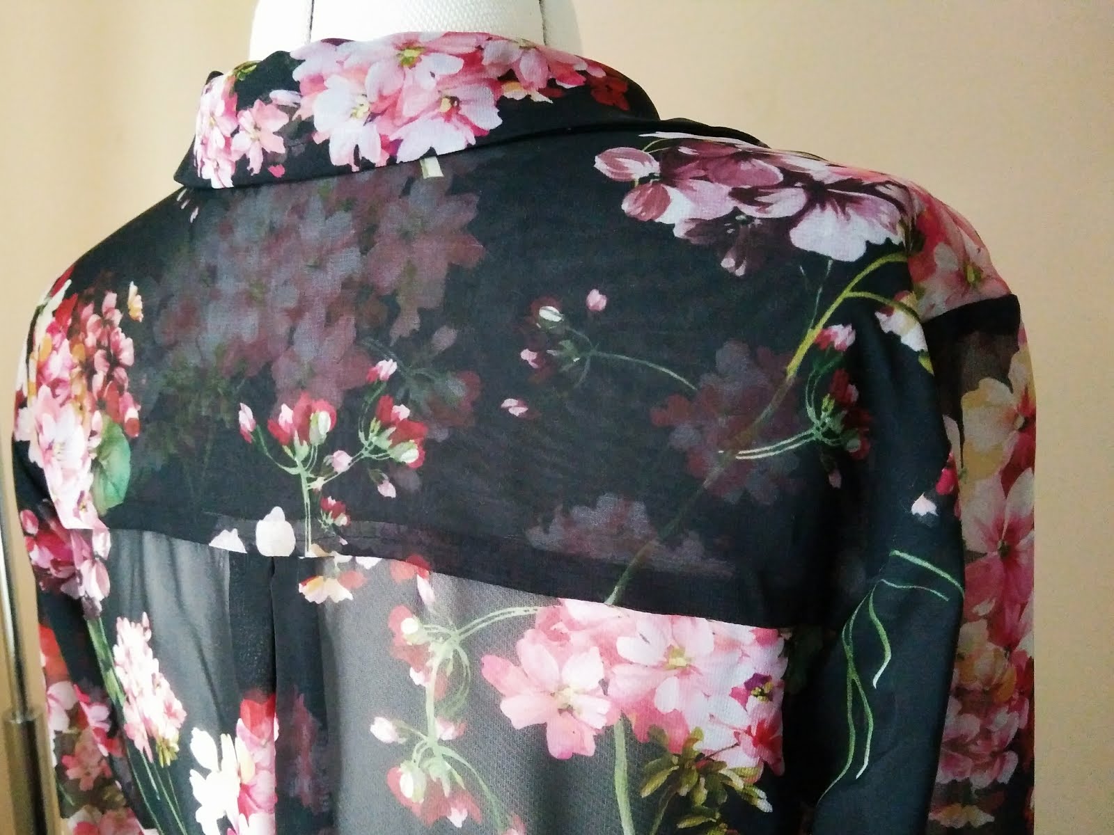 Floral chiffon Alex shirt dress from Sew Over It My Capsule Wardrobe: City Break ebook