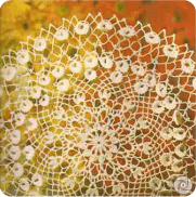 Tapete a Crochet "Flor de Brezo" Tapete a Crochet "Flor de Brezo"