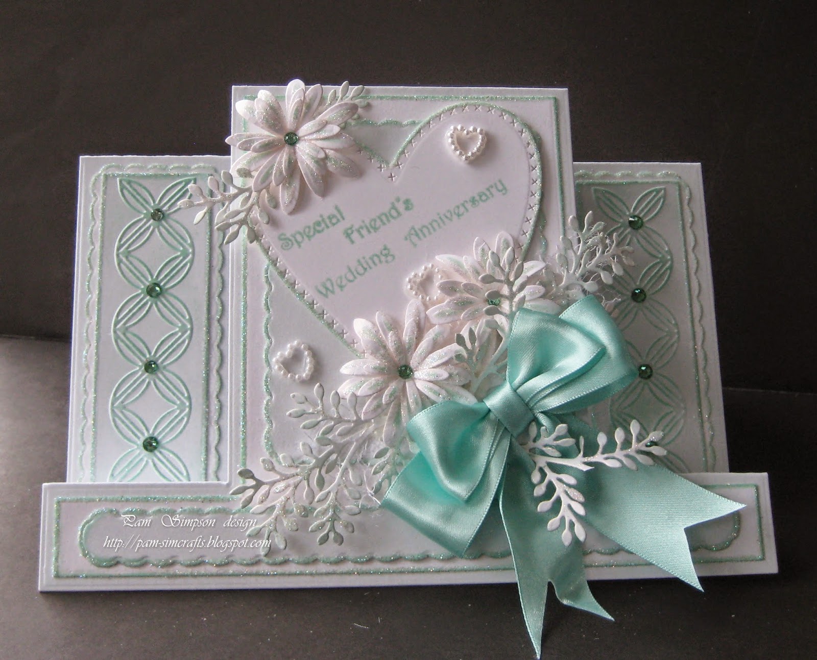 pamscrafts friendswedding anniversary card