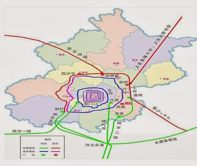 北京市 十二五 時期天然氣設施分佈圖