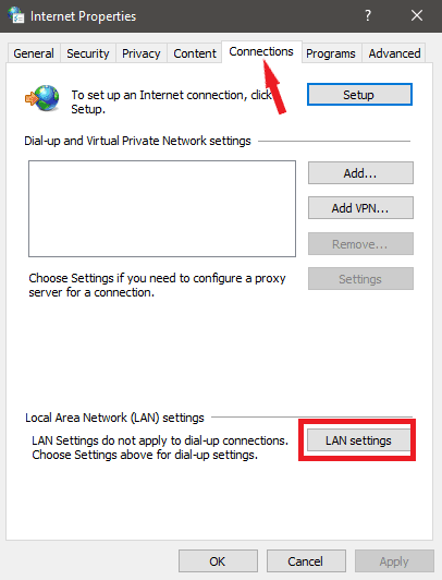 Giao diện của Internet Options Giao diện của Internet Options