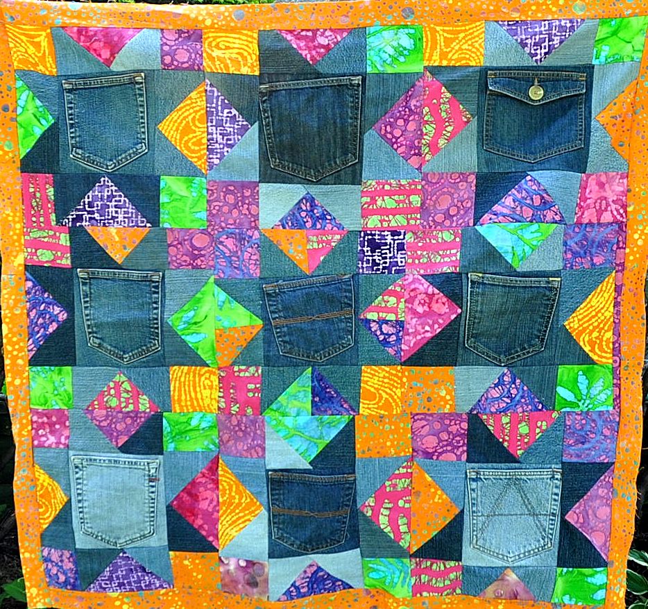 in watermelon sugar Blue Jeans Pocket Quilts