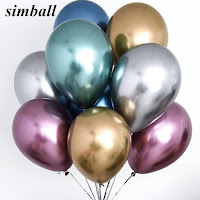 Glossy Metal Pearl Latex Air Balls (10pcs)
