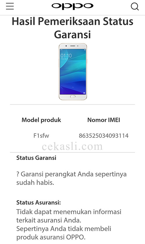Cara Cek Garansi Oppo Asli 100% Work Cara Cek Garansi Oppo Asli 100% Work