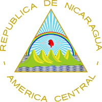 Logo Gambar Lambang Simbol Negara Nikaragua PNG JPG ukuran 200 px