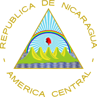 Logo Gambar Lambang Simbol Negara Nikaragua PNG JPG ukuran 400 px