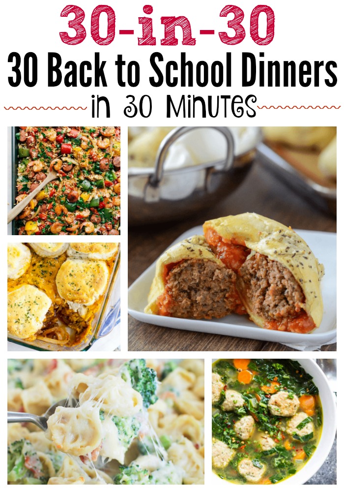 30 Back to School Dinners in 30 Minutes Ally's Sweet & Savory Eats