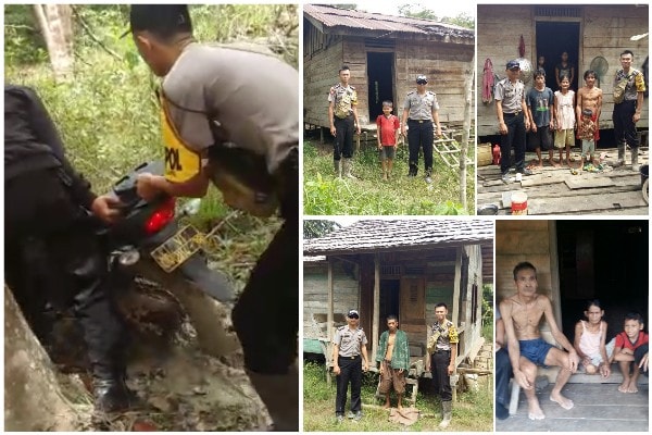Polisi Sekadau Sambangi Warga di Spasa Dusun Janang Sebatu Sekadau