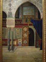 Cami Kapısı, Tuval üzerine yağlıboya, 31,5 x 83,5 cm, Sabancı Koleksiyonu