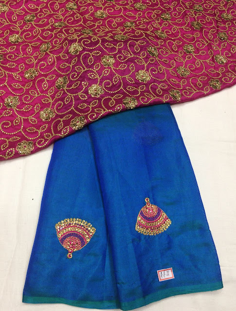 Soft jute Silk sarees with Allover work