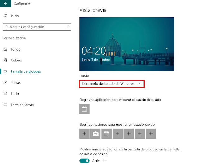 Cómo quitar los anuncios de la pantalla de bloqueo de Windows 10