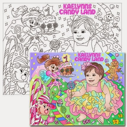 CANDYLAND CUSTOM COLORING PAGE