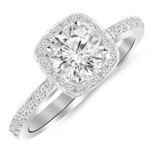 cushion cut engagement rings