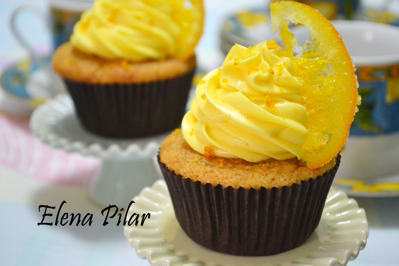 Cupcakes de naranja confitada