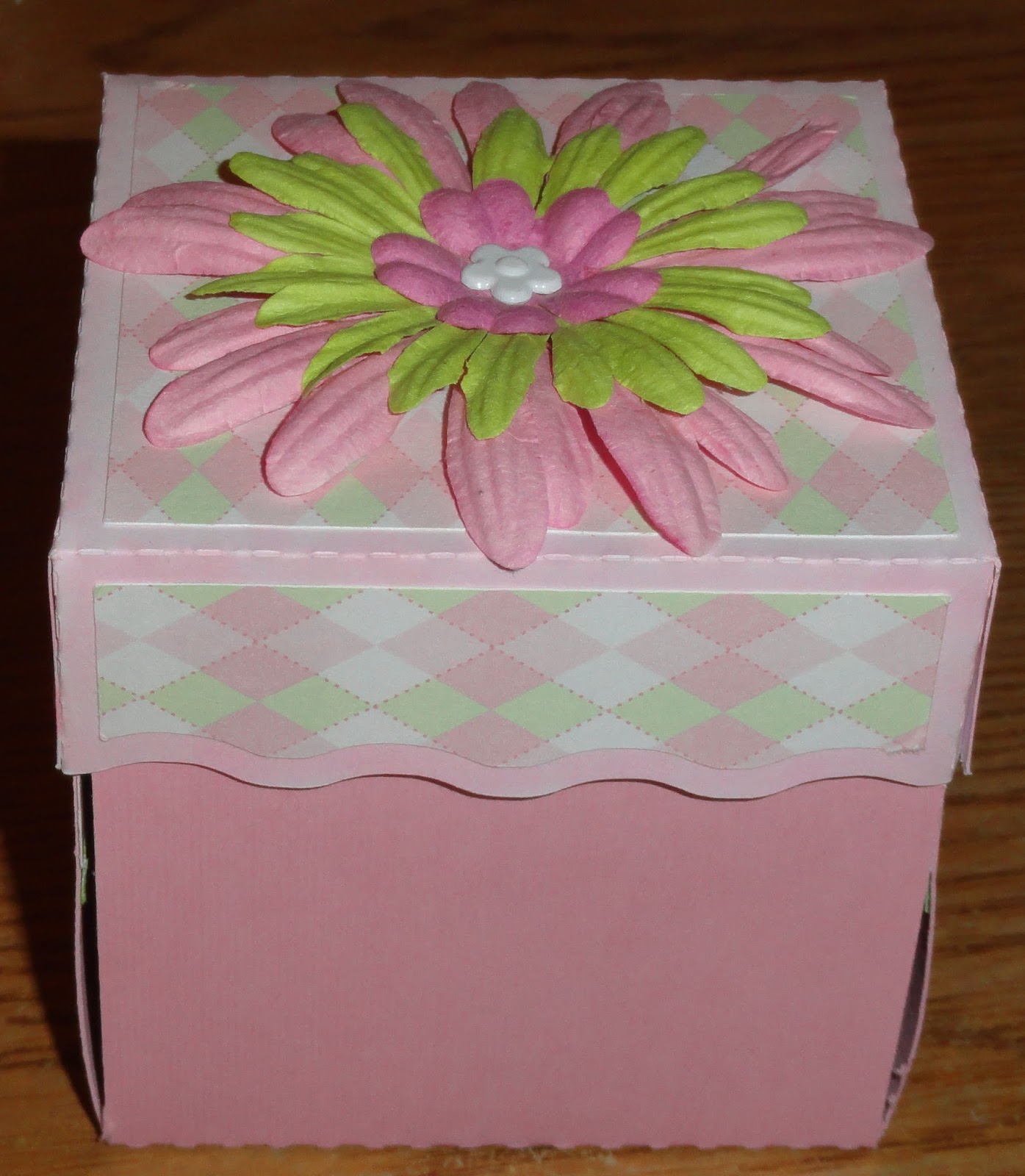 Sarah's Stampin' World Birthday Cake Explosion Box