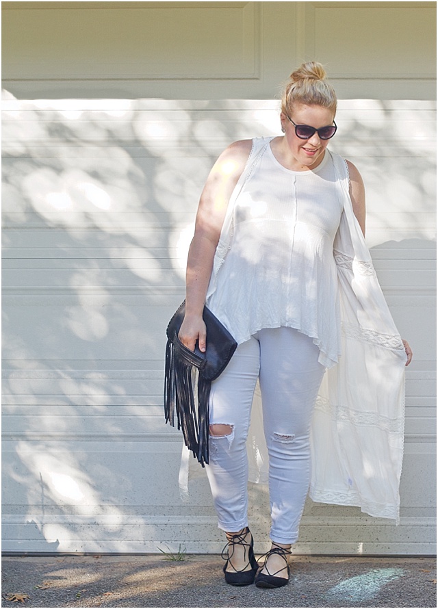 All white outfit for summer