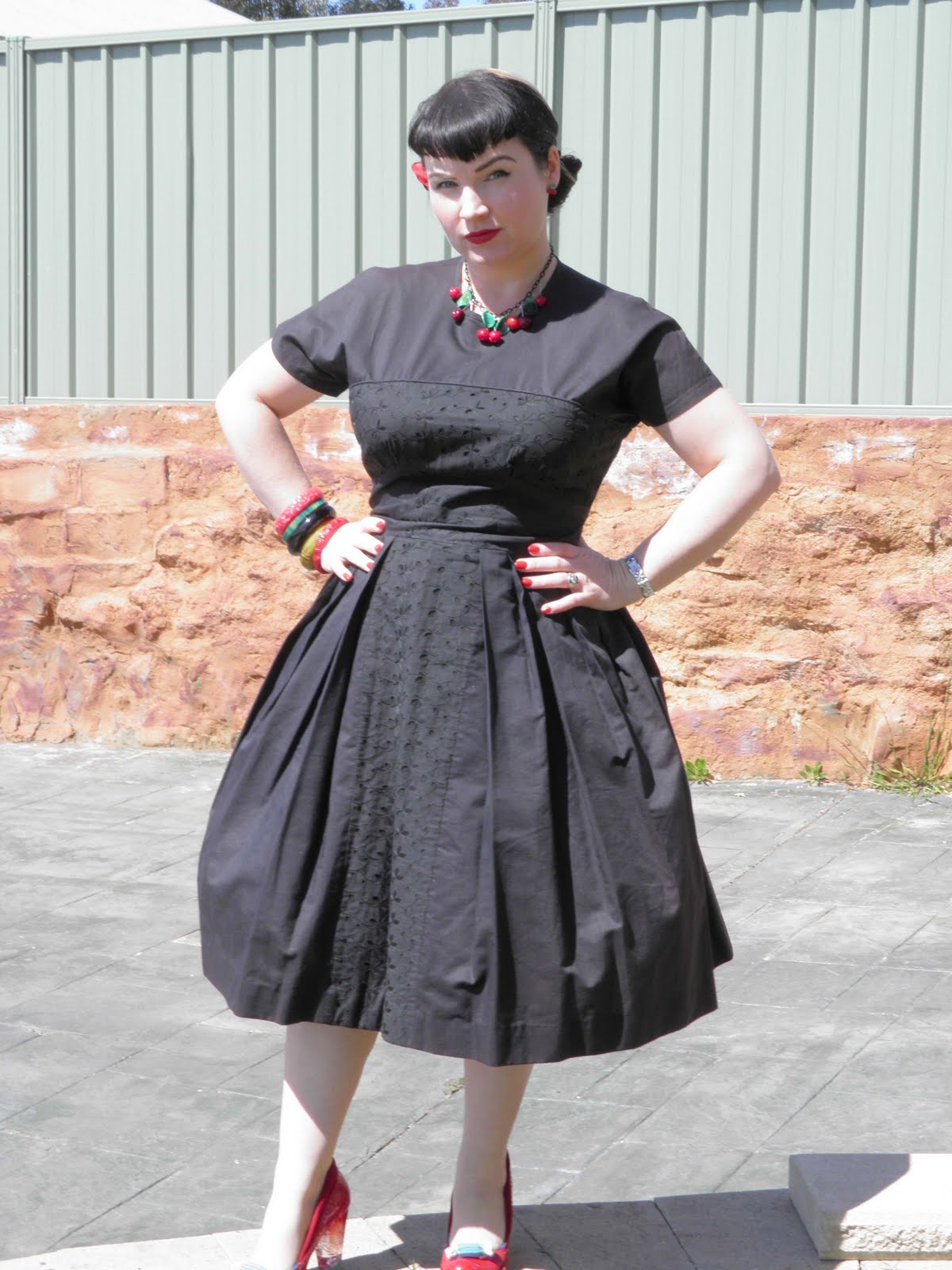 vintage funeral dress