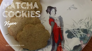 biscotti matcha vegan cookies