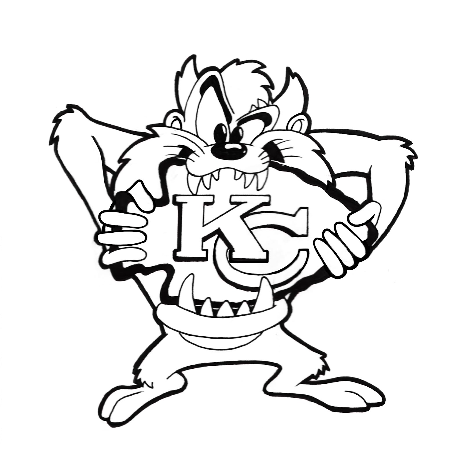 tazz coloring pages - photo #2