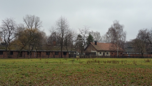 Vista exterior de las instalaciones de Auschwitz I