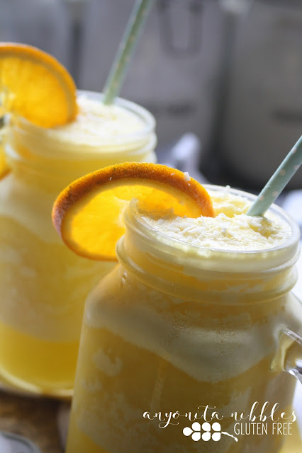 This frothy iced orange and milk drink is the perfect way to cool down in summer and suitable for vegans!