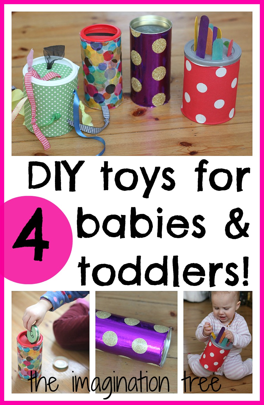 4 DIY Baby and Toddler Toys for Motor Skills - The Imagination Tree