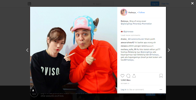 foto Thalasya dengan Gilang Dirga foto Thalasya dengan Gilang Dirga