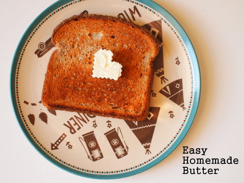 Make easy homemade butter by shaking up heavy cream